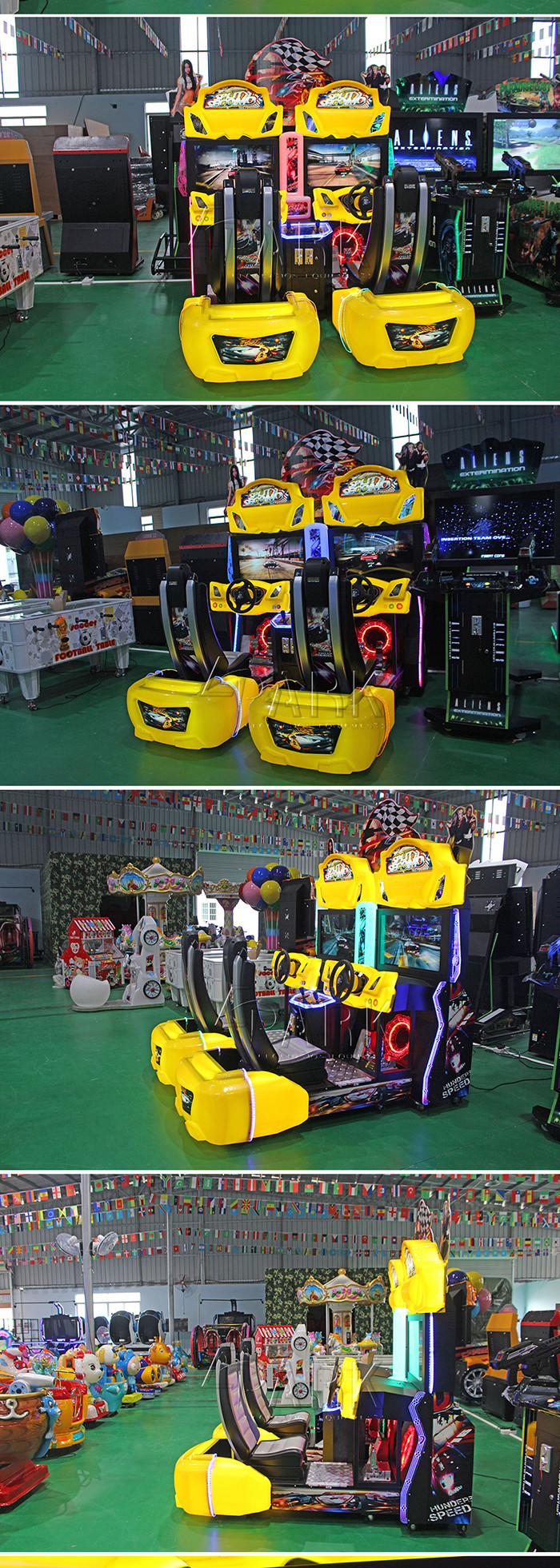 Split Second EPARK Network Racing Video Arcade Game Machine For Entertainment Gym
