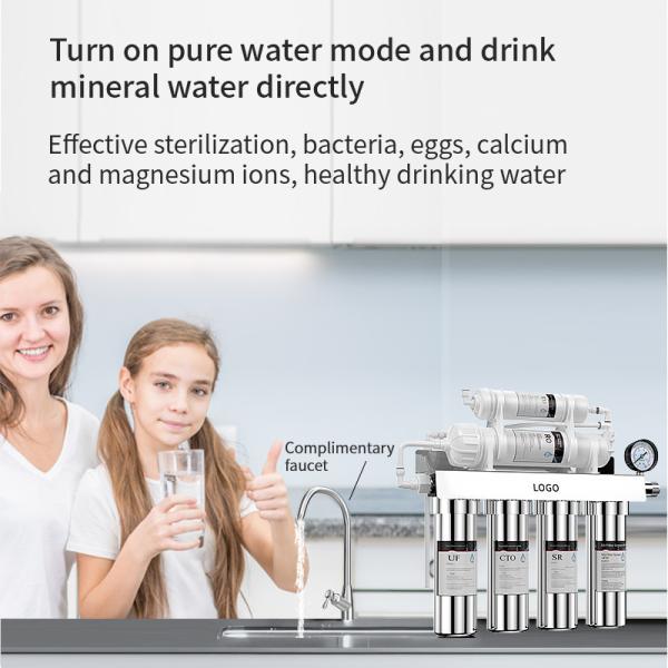 Customizable 7 Stages with Uv Ro System TDS Meter 600G 1200G Revere Osmosis System