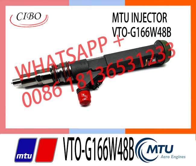 High Quality Common Fuel Injector VTO-G166W48B 001010695 G166W48B Inyectores de combustible MTU refabricados
