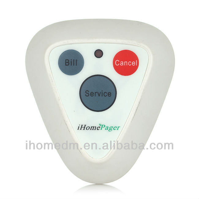 High Quality 5 Colors Waterproof Wireless Restaurant Table Buzzer For Restaurant