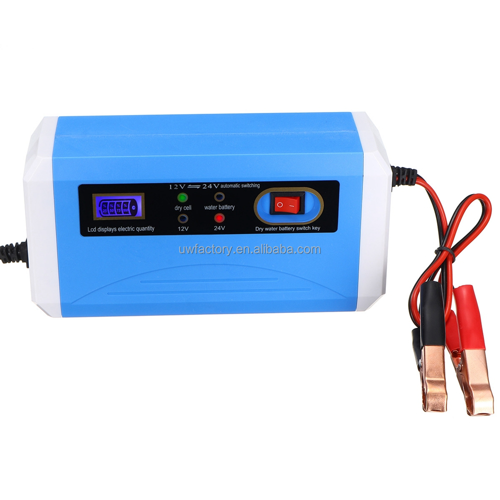 125W Output Power Full Intelligent Automatic Repair Battery Charger for 12V 10A Quick Charging Car Battery and Motorcycle