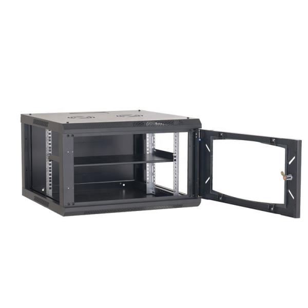 Front Glass Door Rear Steel Door Network Server Cabinet , Data Cabinet Wall