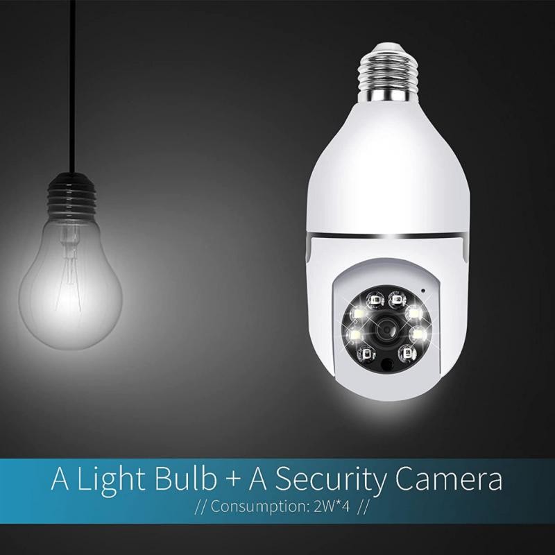 Tuya Wifi 3mp Bulb IP Camera Full HD Smart Home Security Wireless Camera With Light