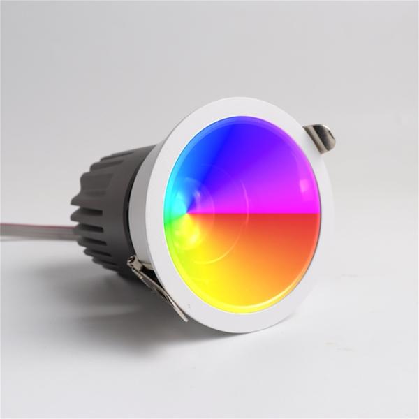 Quality 400lm LED Colorful Spot Lights Adjustable Cob Base Recessed Spotlight High Luminous Value Supermarket Mall Aluminum Embedded for sale