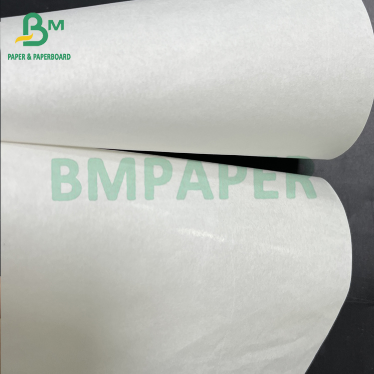 50 gsm + 10 gsm Single - Side Glossy PE Coated White Kraft Food Paper