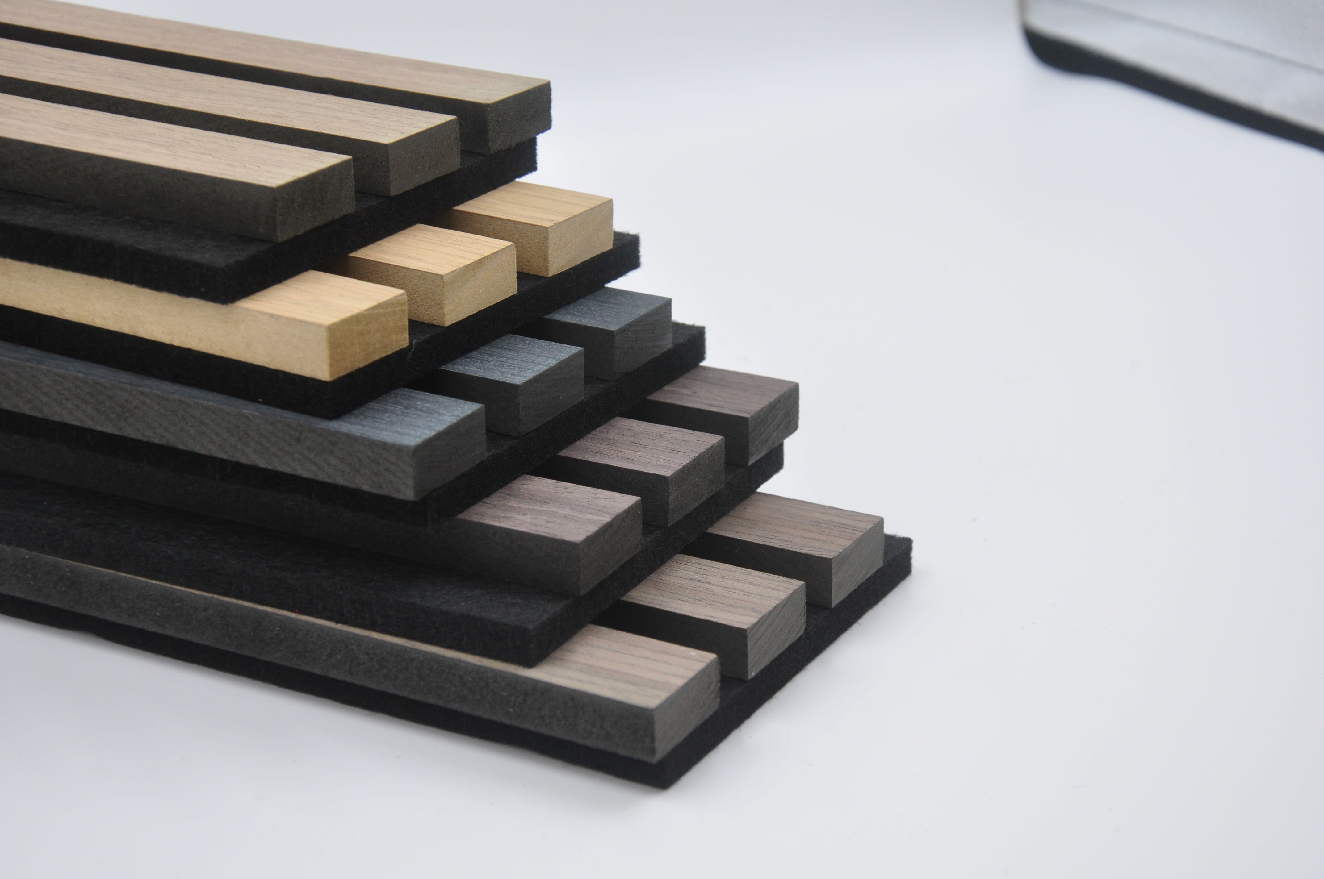 Interior Wooden Slatted MDF Acoustic Panels For Soundproof Wall And Ceiling