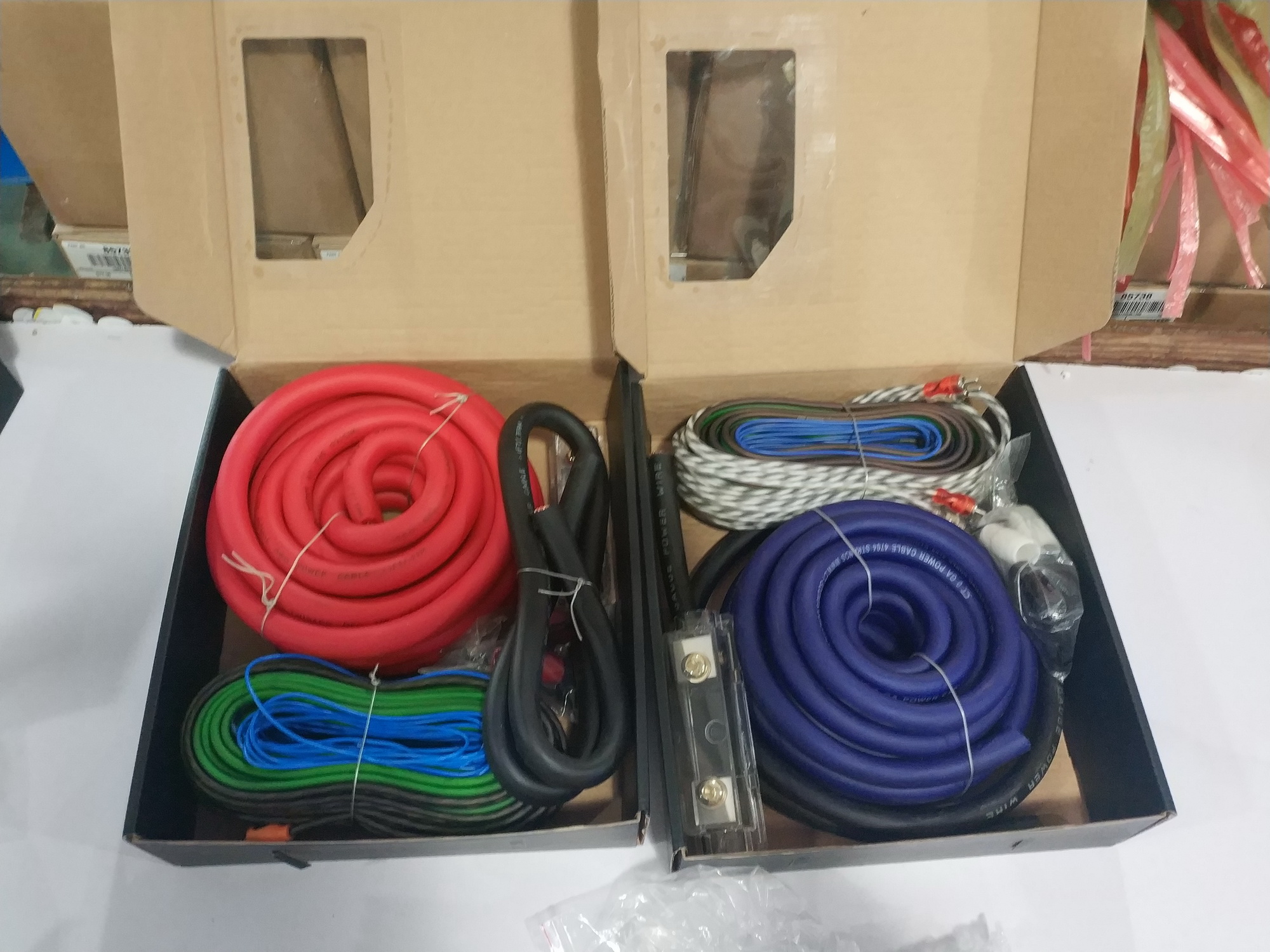 5.2m PVC Jacket High End 1/0 4 8 AWG Gauge Car Amplifier Wiring Kit For Car Audio Systems