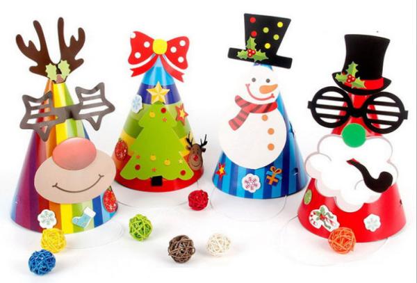 Diy New paper Christmas hat party supplies children's kindergarten handmade