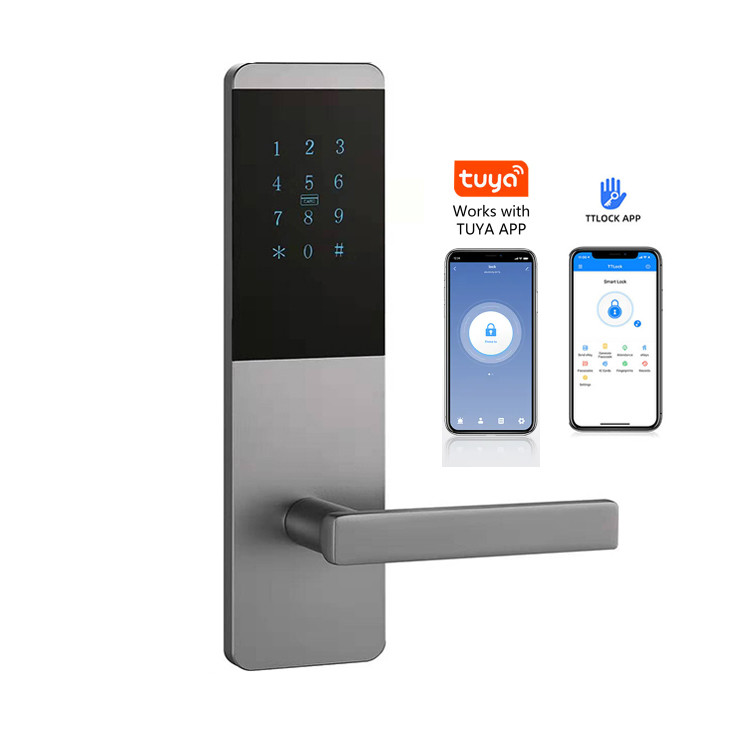 WiFi Digital Intelligent Door lock with Password Code Card Tuya TTlock App Keyless Smart Locks
