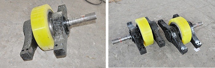 Dia 250-600mm Polyurethane Wheel Rubber Wheels for Trackless Steerable Transfer Carts