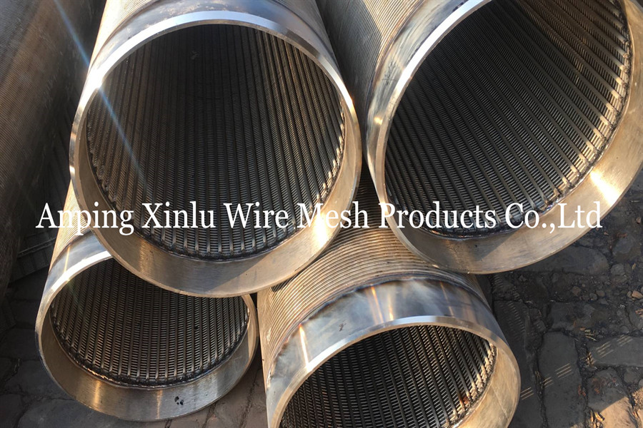 8-5/8" 10-3/4" Low Carbon Steel Wire Q195 or Q235 Galvanized Water Well Screen Pipe 8-40kg/m2