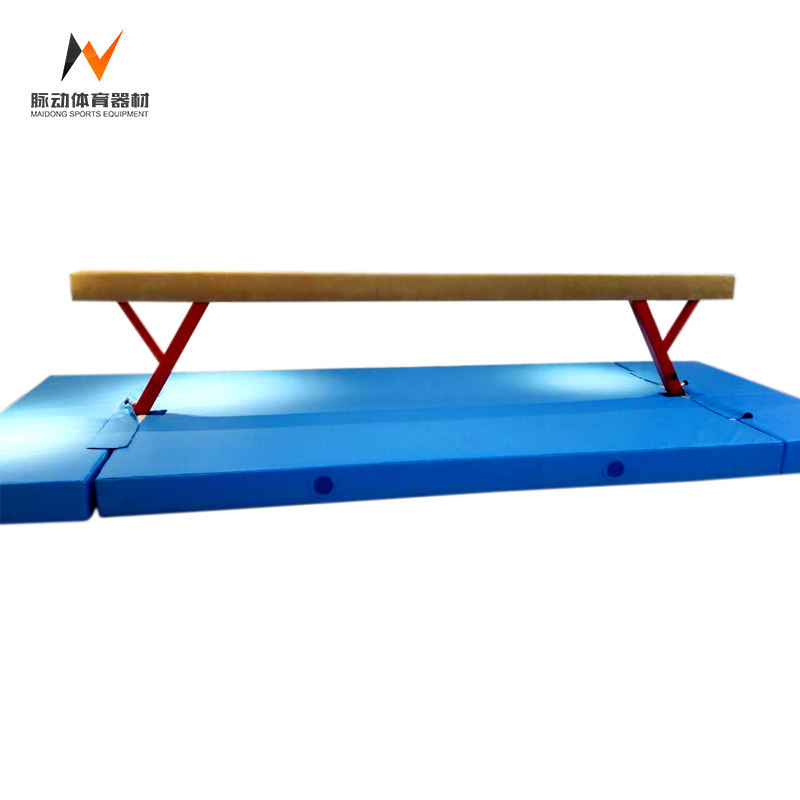 Gymnastics Gym Exercise Equipment Balance Beam And Mat For Home 400*10*80-120cm