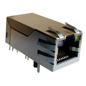 KRJ-339PNL POE RJ45 Connector Shielded With 10 / 100Base-TX To IP-PBX system Manufactures