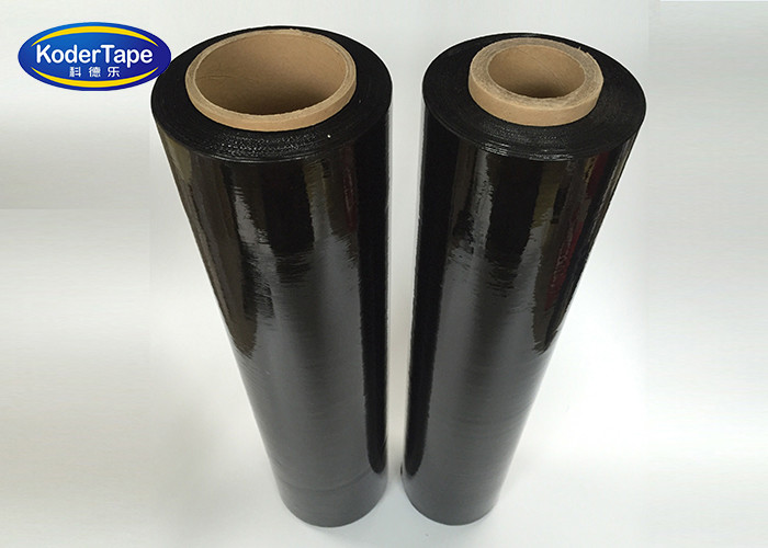 Customized Lldpe Stretch Film Black Platic Pallet Stretch Wrapping 23mic Thickness