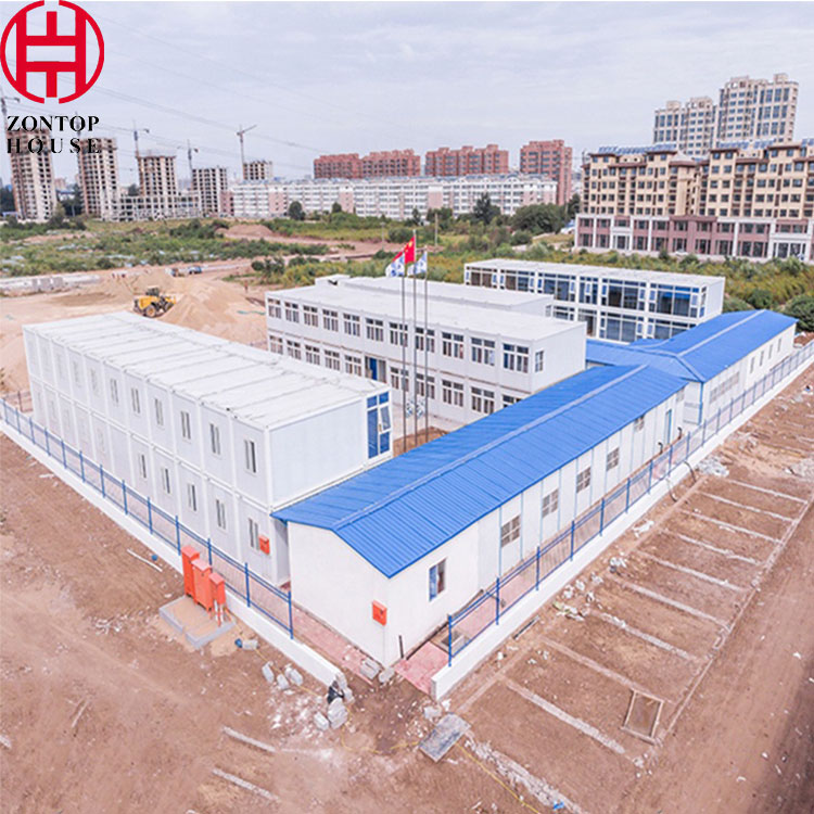 Zontop 2 Story China 4 Bedrooms Luxury Container Homes Prefabricated Modern Quick Concrete 20ft Prefab House