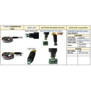 UPA cable MSOP TSSOP SOIC with guide cap for in-circuit EEPROM/ FLASH/ 25CXX