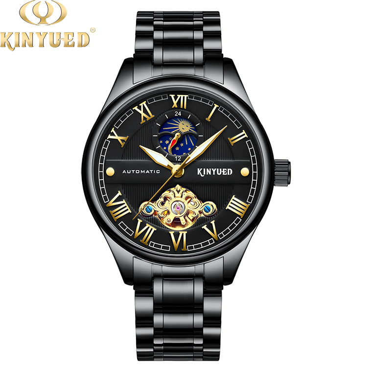 KINYUED men's automatic mechanical watch tourbillon waterproof mechanical wristwatches