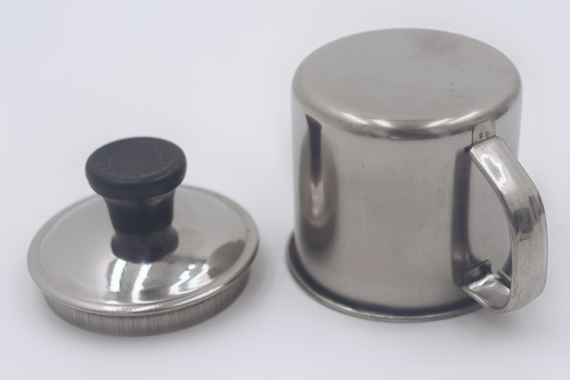 9cm Promotional cup stainless steel drinking coffee mug for gift metal cup with bakelite topper