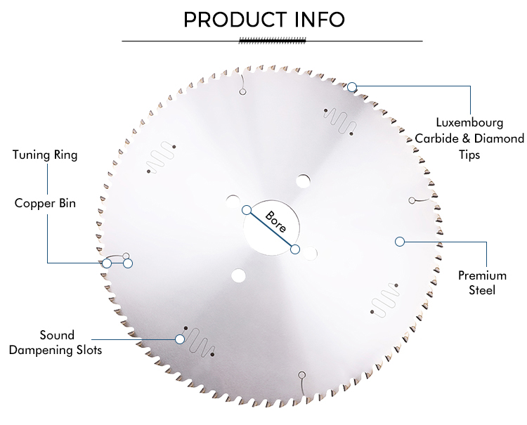 Industrial Carbide PCD Circular Saw Blades For MDF Anticorrosive