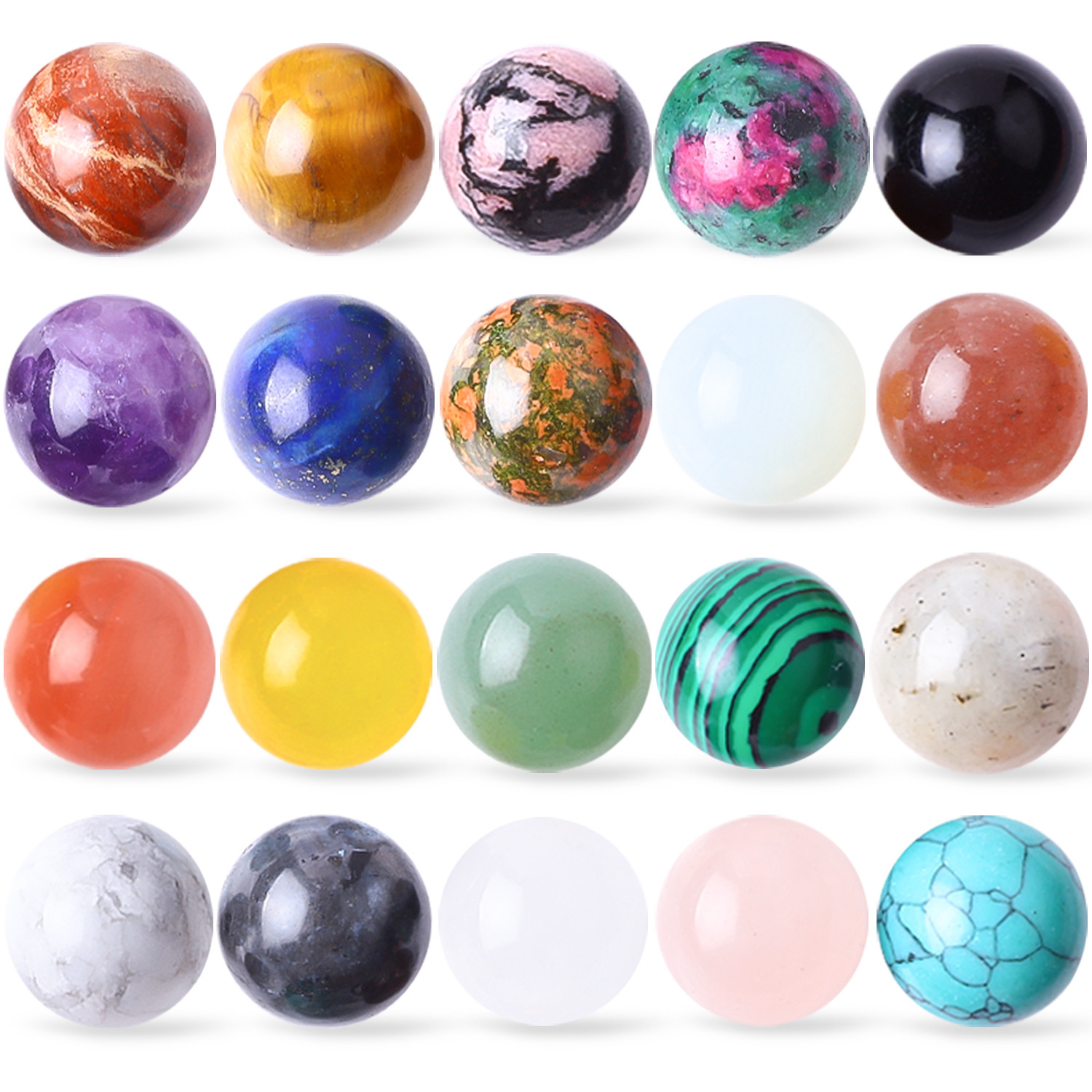 Assorted 16mm Healing Crystal Sphere Ball For Domicile Decoration