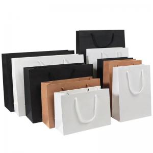 China 17cm To 44cm Height White Craft Shopping Paper Bag Brown Bags With Handles on sale