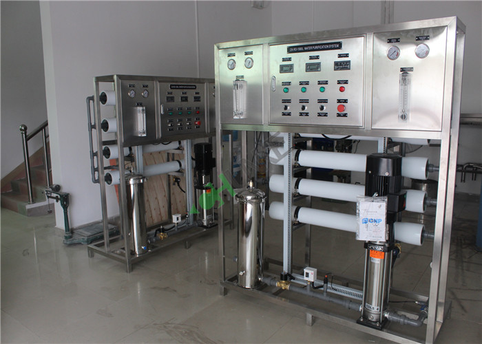 PLC Control RO Water Treatment Plant Industrial Use With FRP Material