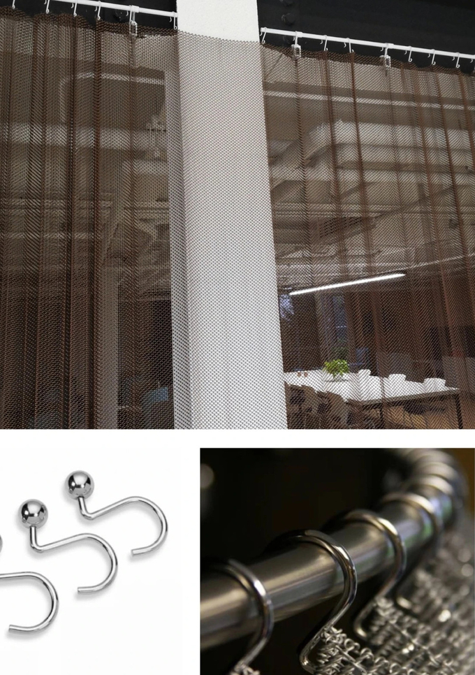 Design And Manufacture Metal Coil Drapery, Custom Metal Coil Curtain 6