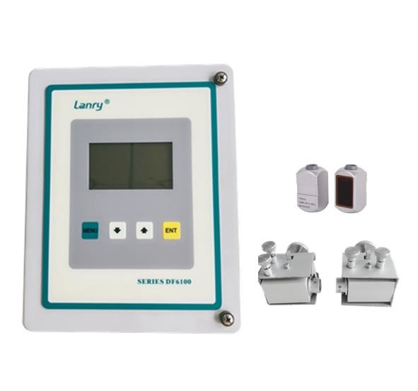 IP68 DN40 2.0% Calibrated Clamp On Doppler Ultrasonic Flow Meter
