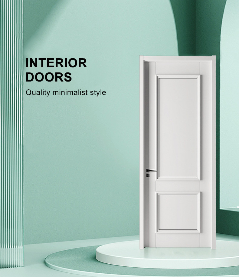 Termite Resistance WPC Plain Door Composite White Internal Bathroom Use