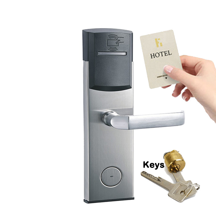 ANSI Standard Mortise Key Card Hotel Smart Door Locks with Free PC Software