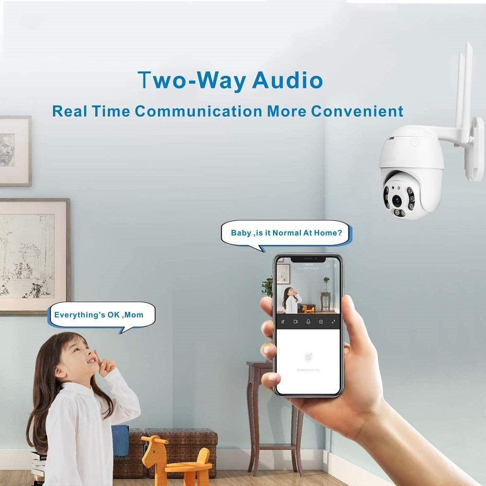 2K HD Dome Wifi Camera 20m Ir With Auto Tracking