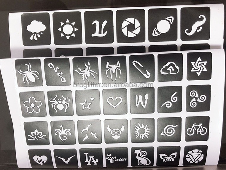 Eco-friendly Glitter Tattoo Set for Diwali Occasion Non-toxic and Hypoallergenic
