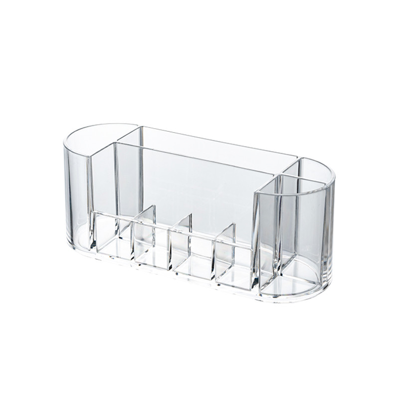 H6.8cm Humanized Plastic Makeup Storage Box With Compartments Shelf