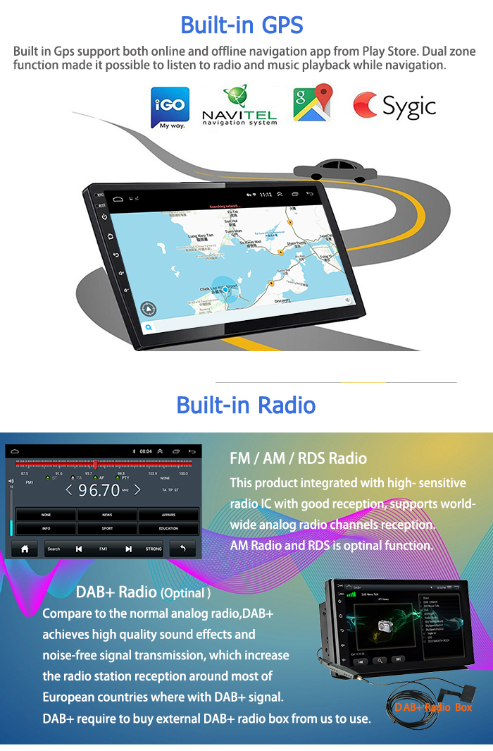 Android 9.1 Hyundai Touch Screen Radio OEM Android Car Multimedia Player