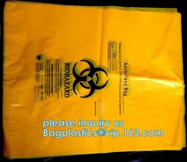medical waste disposal plastic bag Biohazard garbage bags, medical disposable