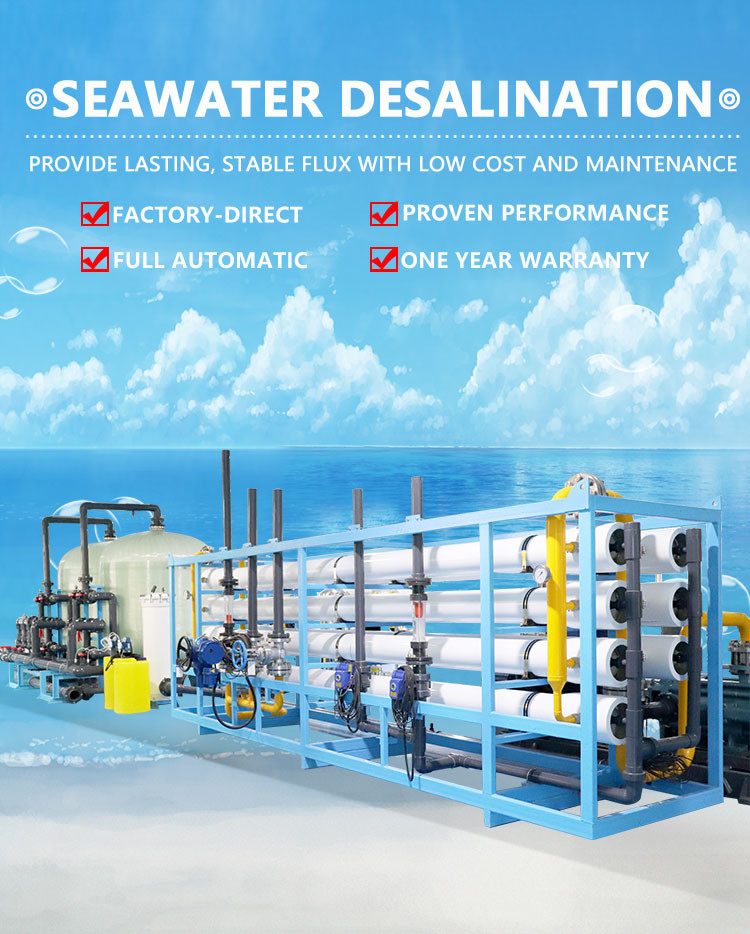 35TPH Sea Water Reverse Osmosis Drinking Water Filter System