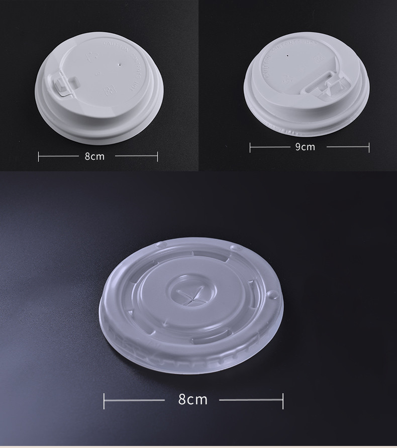 Milk Tea Cup Cover Disposable Thickened Injection Lid PP Plastic Cup Lid With Red Heart