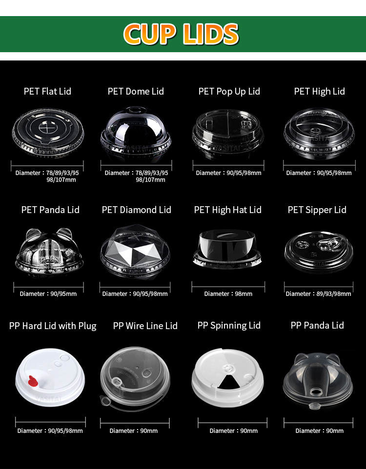 Disposable plastic PP lid for coffee cup lid non spill beverag lid