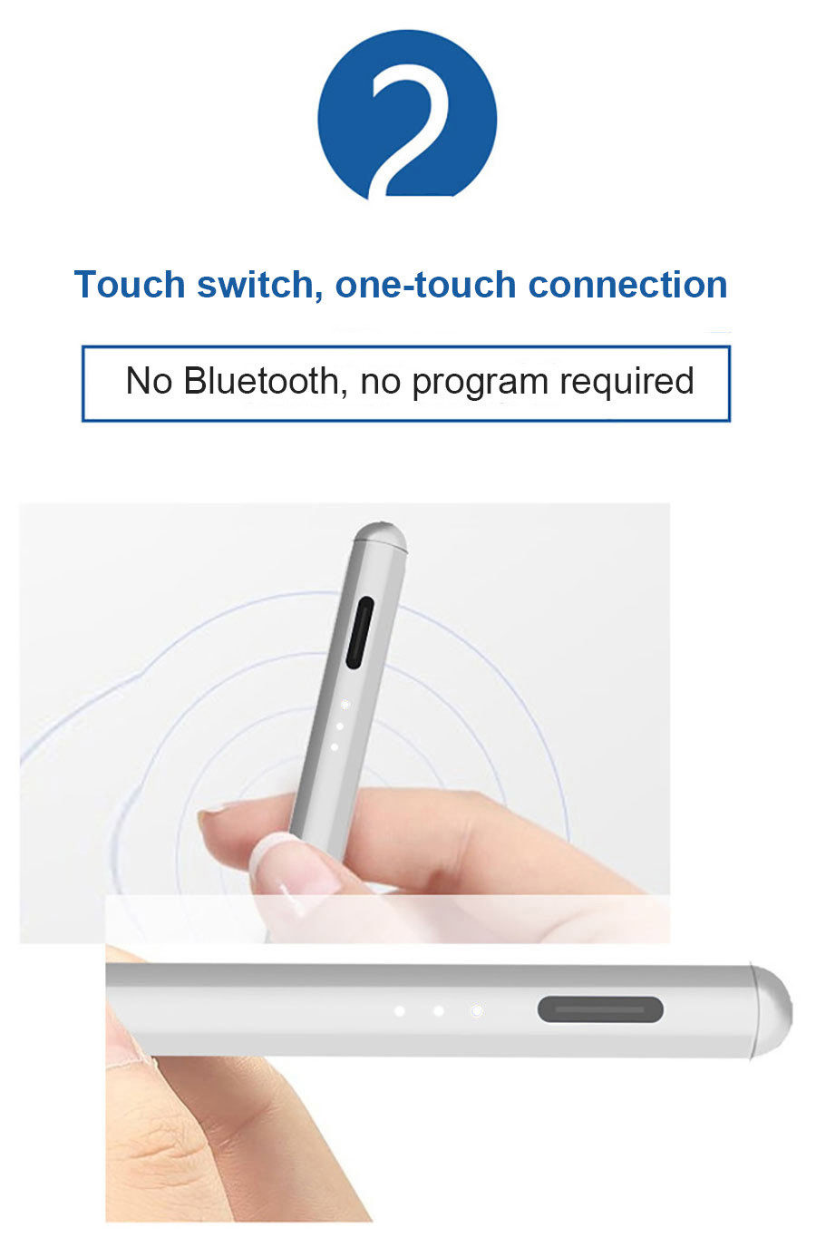 140mah Universal Capacitive Stylus Pen Drawing Pencil For Phone
