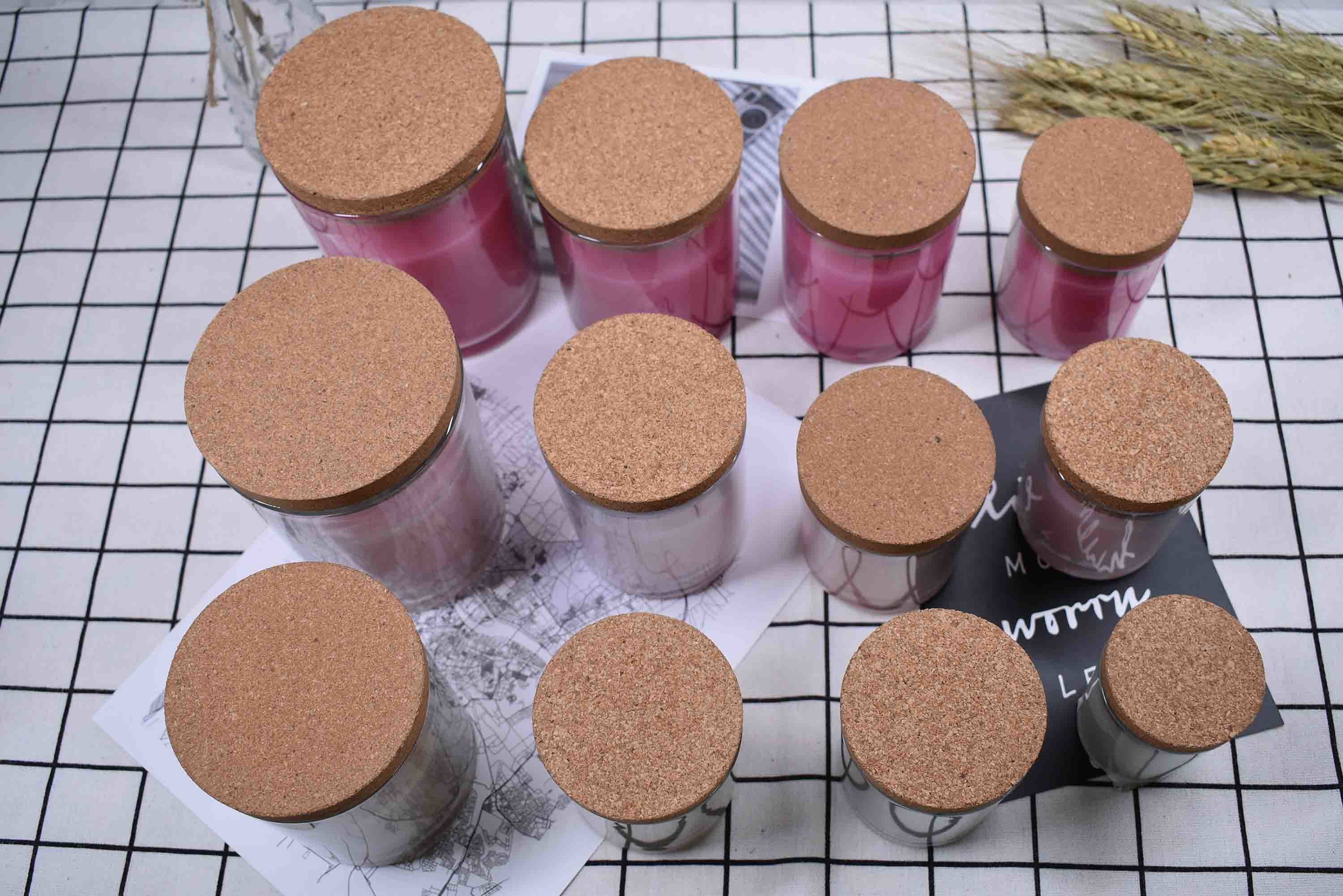 Eco Dampproof Candle Jar Cork Lid 2.5*2.2*0.8in