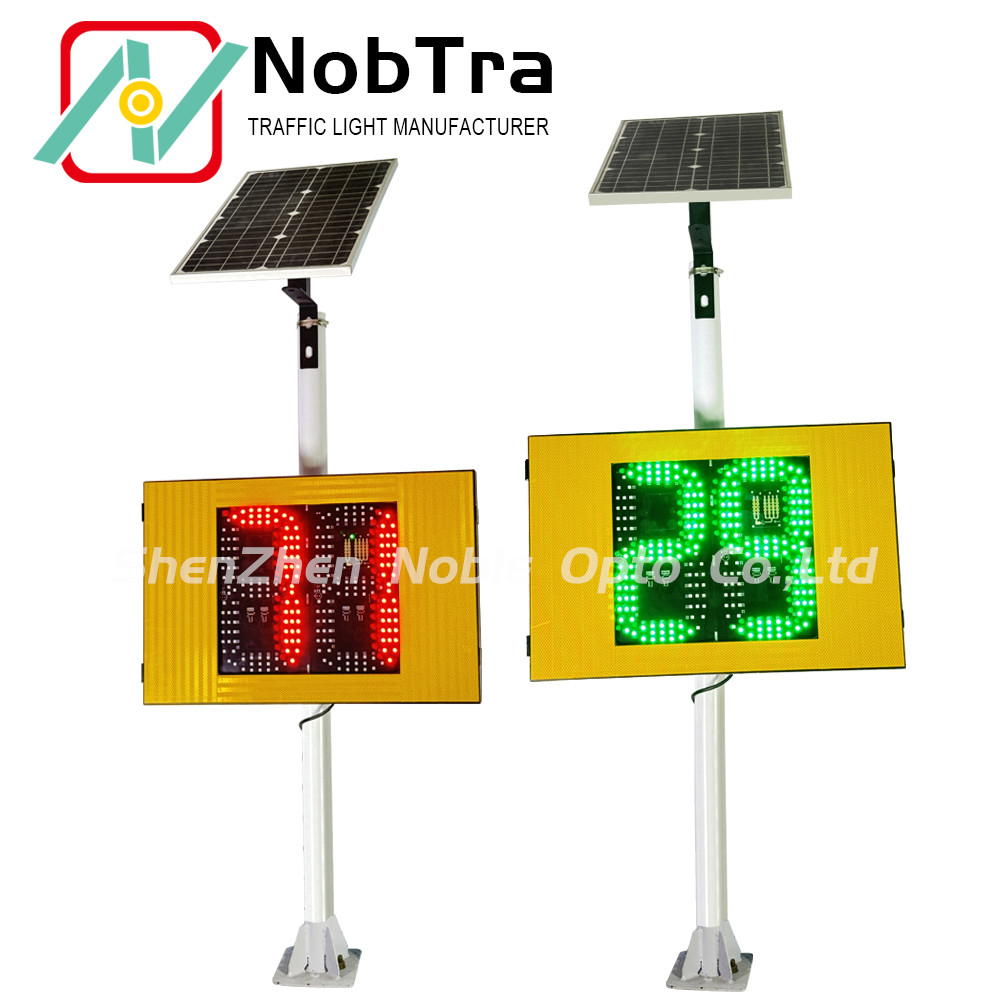 200 Meters Detection Distance Solar Powered Radar Speed Display Sign With Lithium Battery
