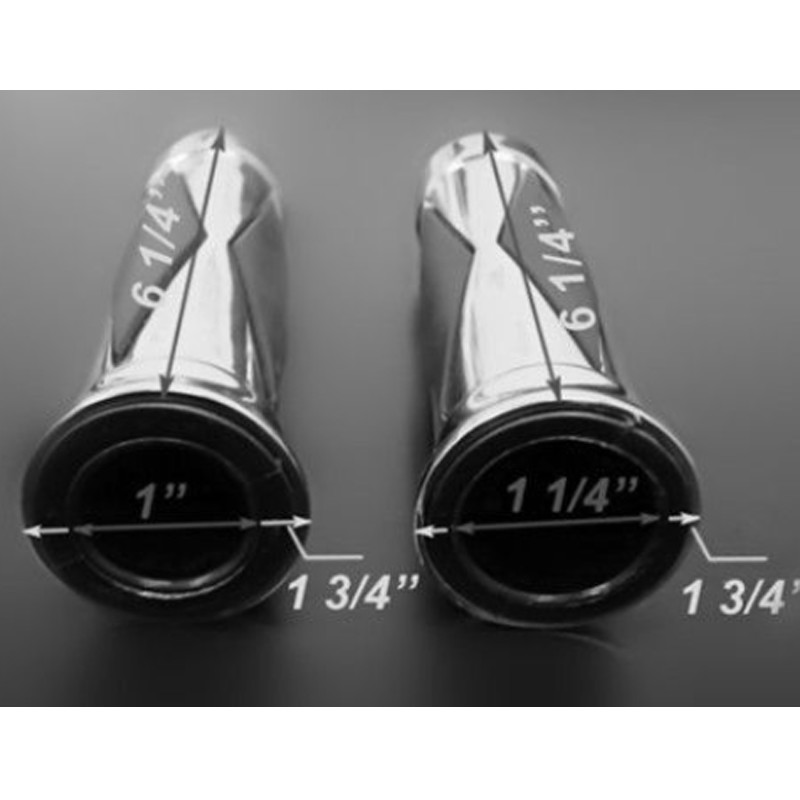 Skull Style Motorcycle Modification Parts Chormed Harley Davsion 25mm Handgrips