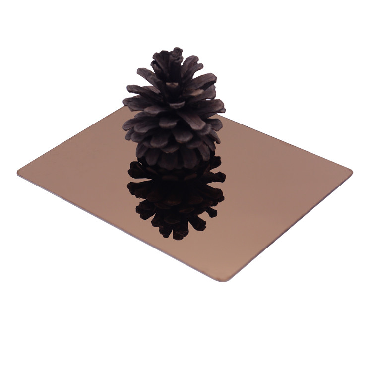 Ti Gold Black Bronze Mirror Stainless Steel Sheet For Elevator Panel