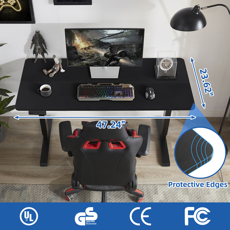 Office Building Petite Ergonomic French One Motor Electric Standing Desk for Kids