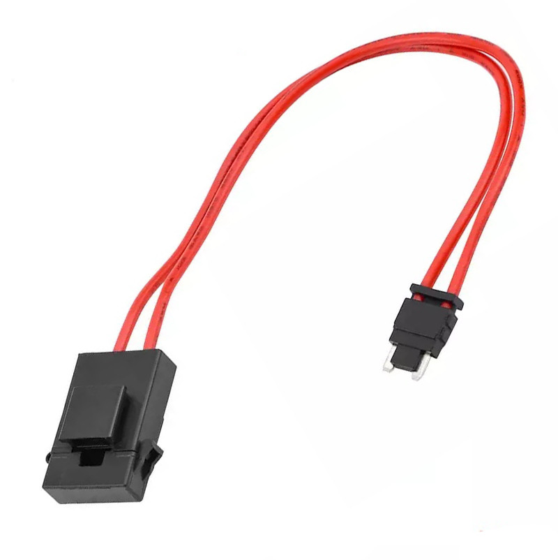 Car Modification ACC Fuse Box Micro Fuse Tap Power Socket Holder Extension 16 AWG