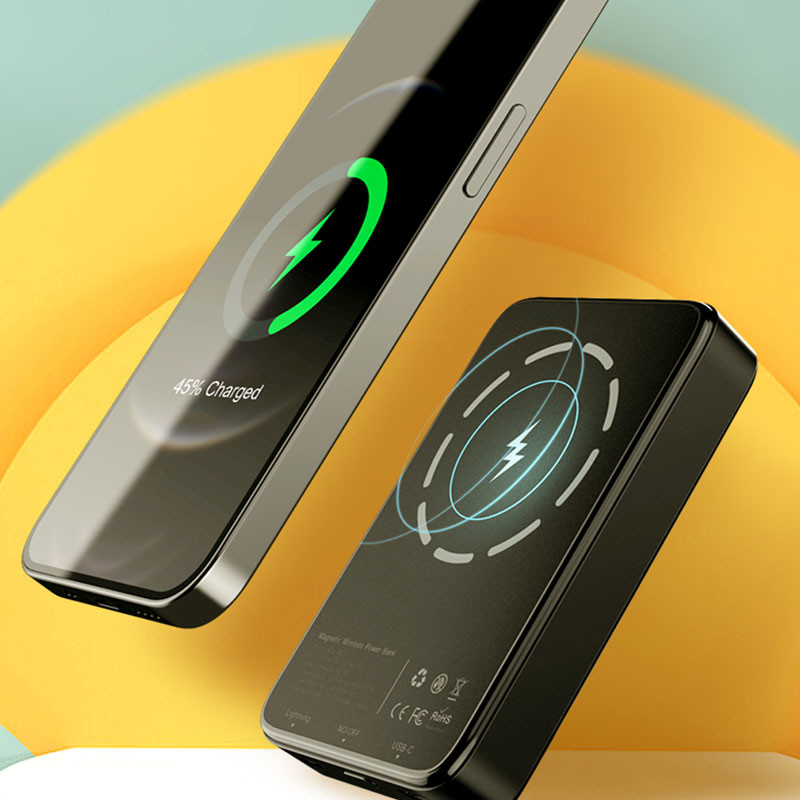 5000mAh Wireless Charger Power Bank Internal Li polymer Battery