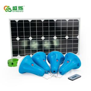 30W Solar Panel Energy System 5200mAh Home Lighting System With 4PCS LED Lamps