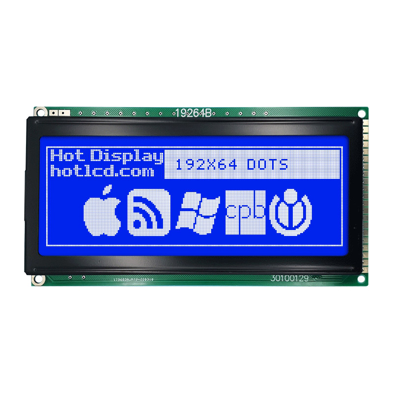 192X64 KS0108 Graphic LCD Module Display With White Backlight HTM19264B