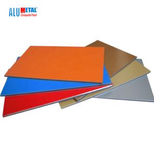 6mm PVDF 2000mm Aluminium Composite Panel Partition Rainscreen Cladding Brushed