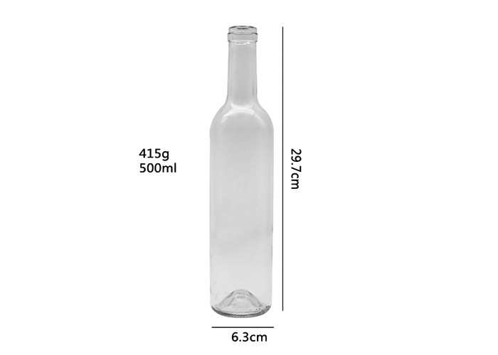 750ml Frosted Glass Wine Bottles Vodka Glass Bottles With Screw Cap OEM ODM